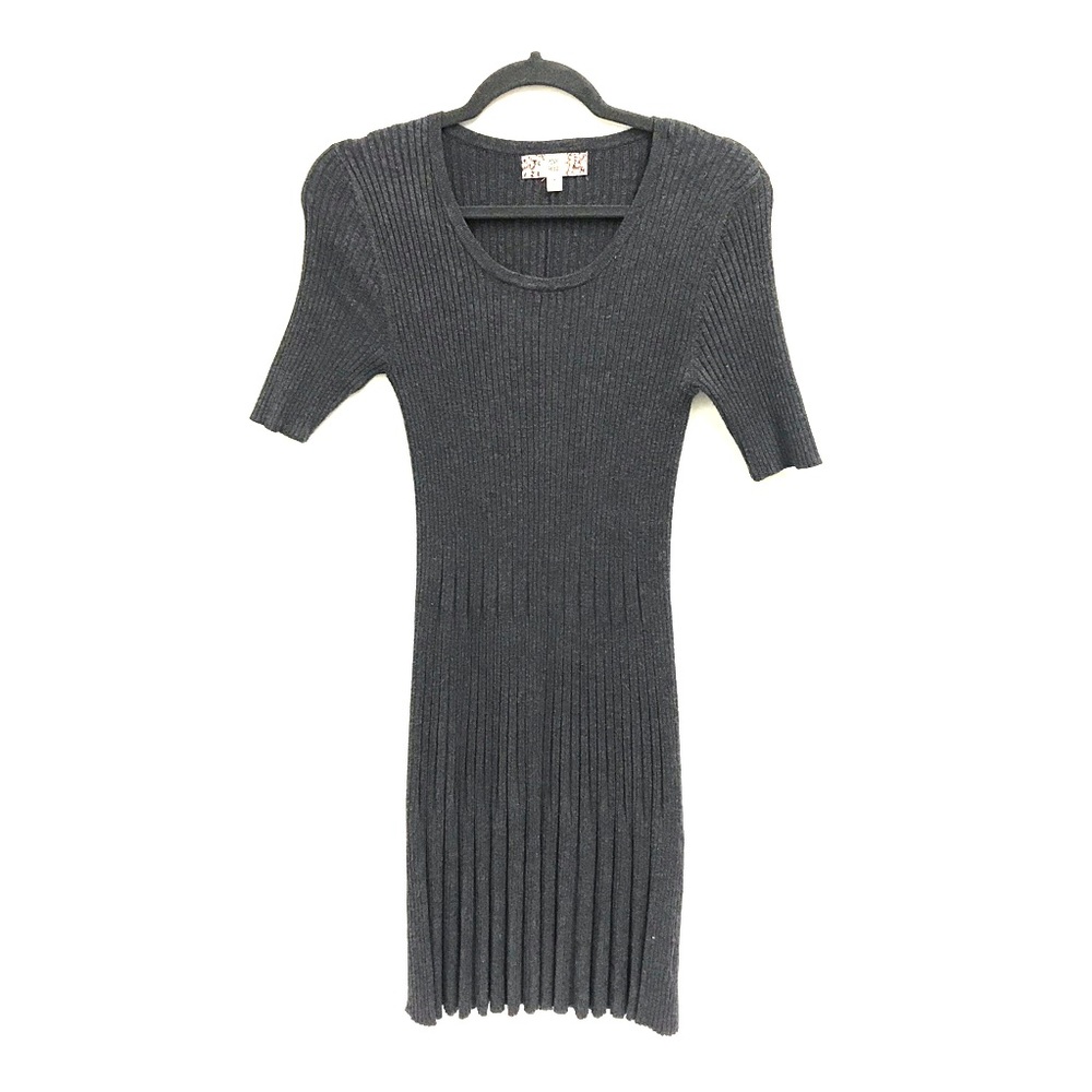 Charcoal Gray Knit Dress